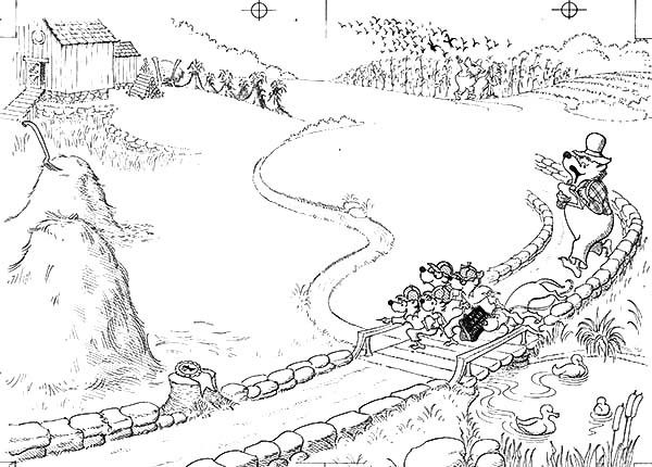 Plansa de colorat cu Ursul Berenstain 35 29